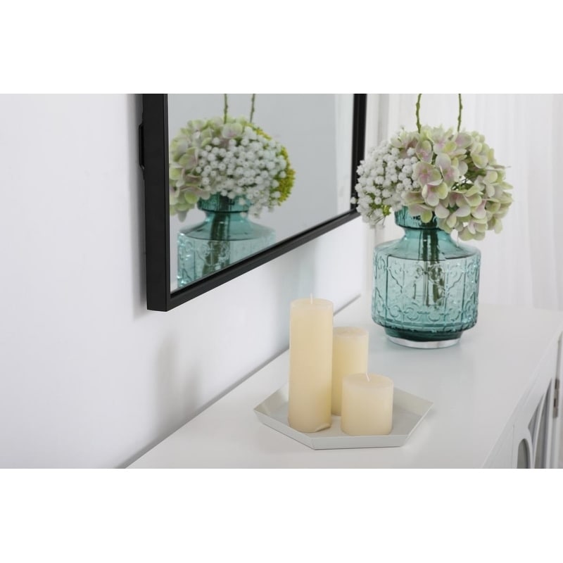 Miroir rectangulaire à cadre métallique Carson Carrington Salsnas