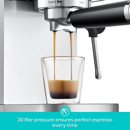 Machine à expresso professionnelle Casabrews 3700E 20 bars avec mousseur à lait - Non disponible