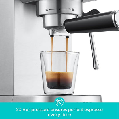 Machine à expresso CASABREWS CM5418 Basic 20 bars avec mousseur à lait pour la maison