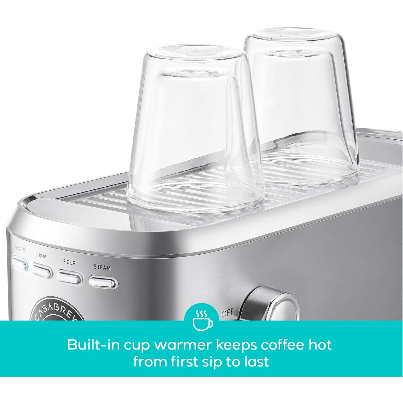 Machine à expresso CASABREWS CM5418 Basic 20 bars avec mousseur à lait pour la maison