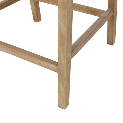 Tabourets de comptoir Christopher Knight Home Cataldo en tissu, bois et rotin, 65 cm (ensemble de 2)