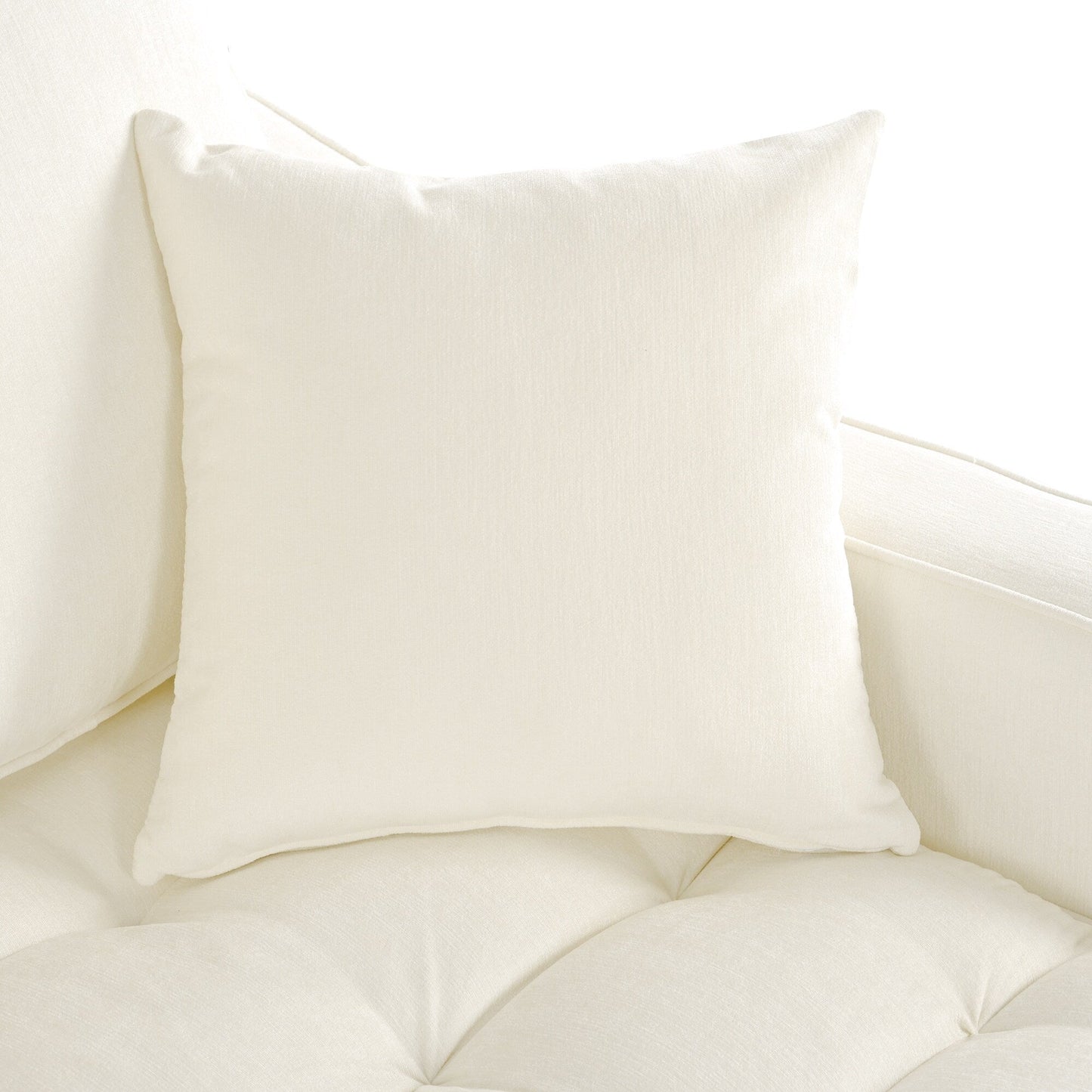 Canapé-lit en chenille, canapé-lit rembourré avec dossier capitonné et 2 coussins amovibles pour le salon