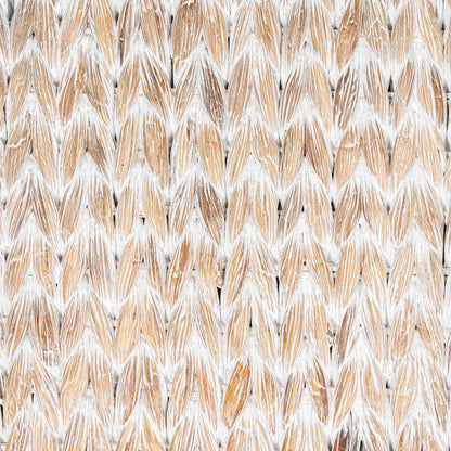 Bac de rangement sous lit en jacinthe/bois avec roulettes et poignées happimess