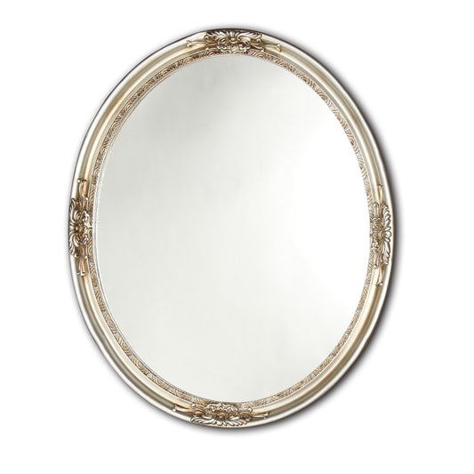 Miroir ovale argenté antique Chloé