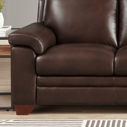 Hydeline Magnum Leather Loveseat - Brown|Cause Magnum de Hydeline en cuir - brune