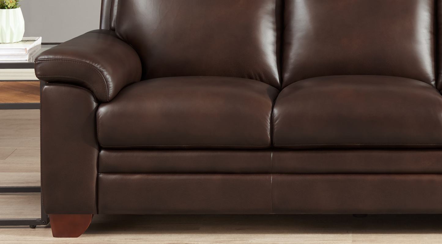 Hydeline Magnum Leather Loveseat - Brown|Cause Magnum de Hydeline en cuir - brune