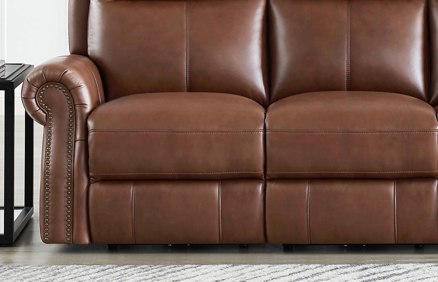 Hydeline Royce Power Reclining Loveseat - Brown|Causeuse à inclinaison électrique Royce de Hydeline - brune