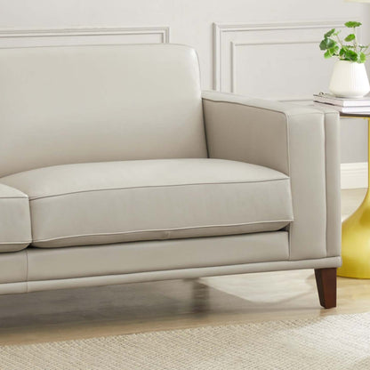 Sofa Lyon de Hydeline en cuir - vanille