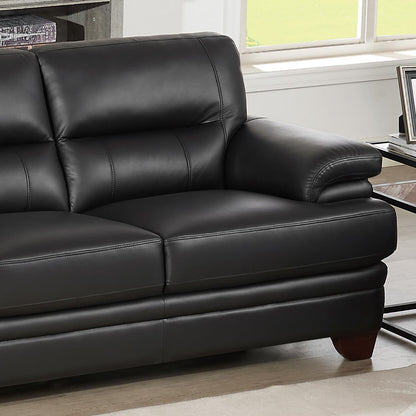 Sofa Luxor de Hydeline en cuir - noir