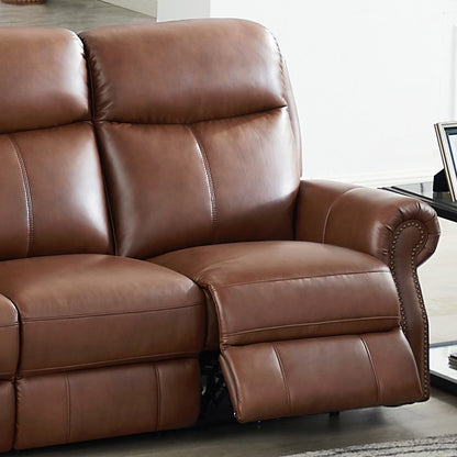 Hydeline Royce Power Reclining Loveseat - Brown|Causeuse à inclinaison électrique Royce de Hydeline - brune
