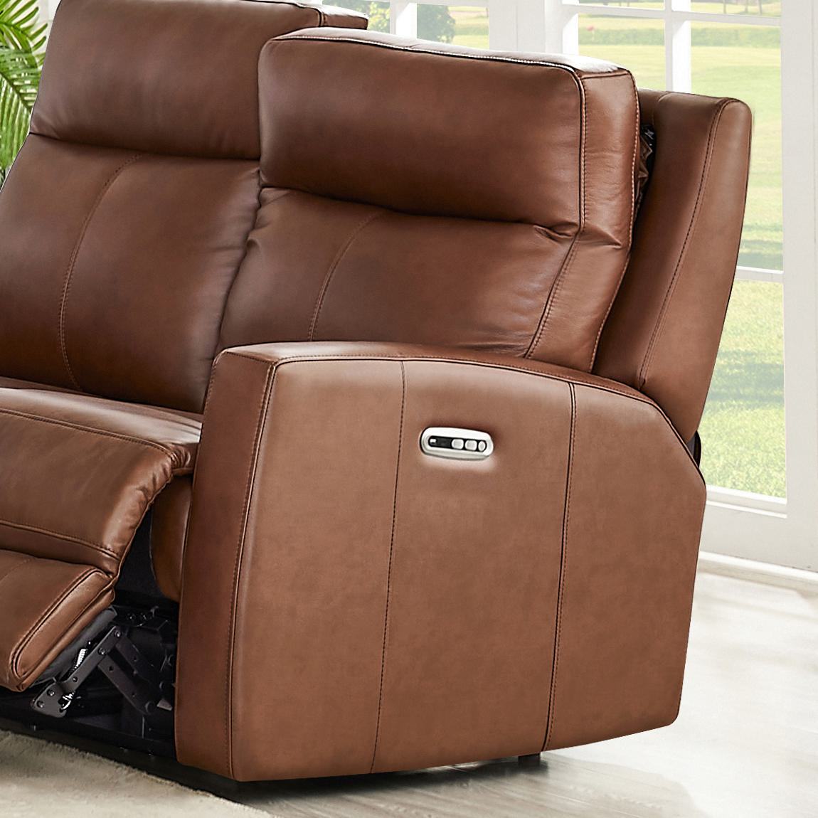 Hydeline Vienna Power Reclining Loveseat - Brown|Causeuse à inclinaison électrique Vienna de Hydeline - brune