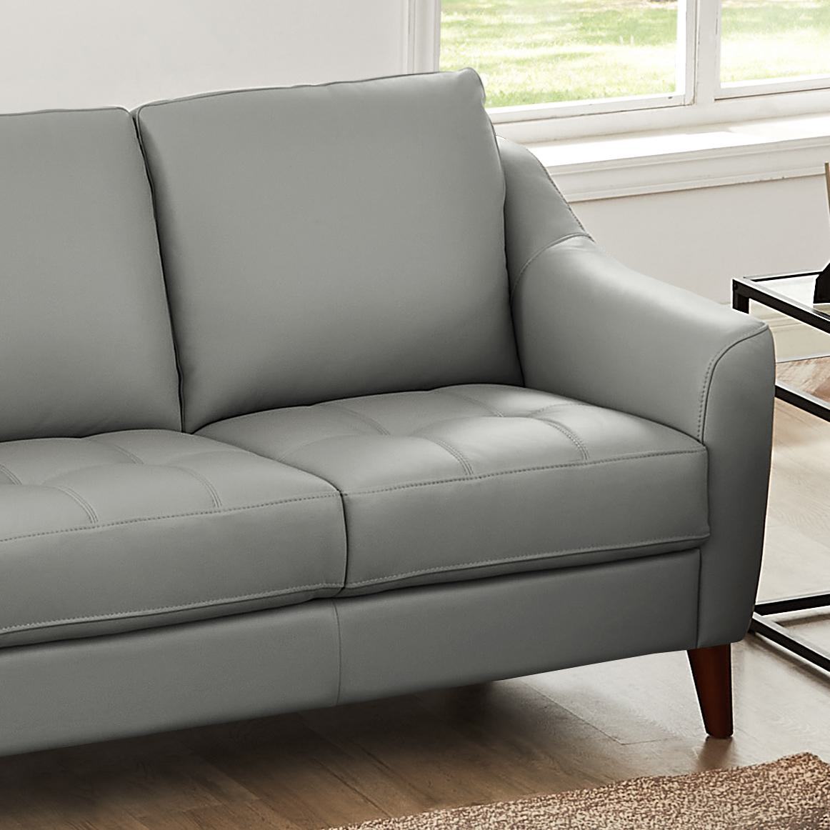 Hydeline Ersa Leather Loveseat - Grey|Cause Ersa en cuir de Hydeline - grise