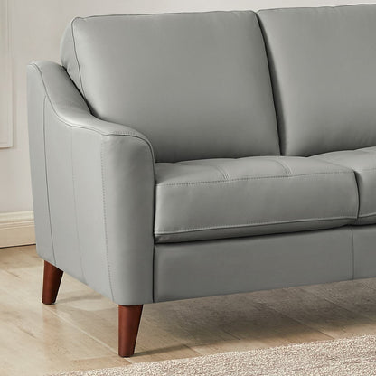 Hydeline Ersa Leather Loveseat - Grey|Cause Ersa en cuir de Hydeline - grise