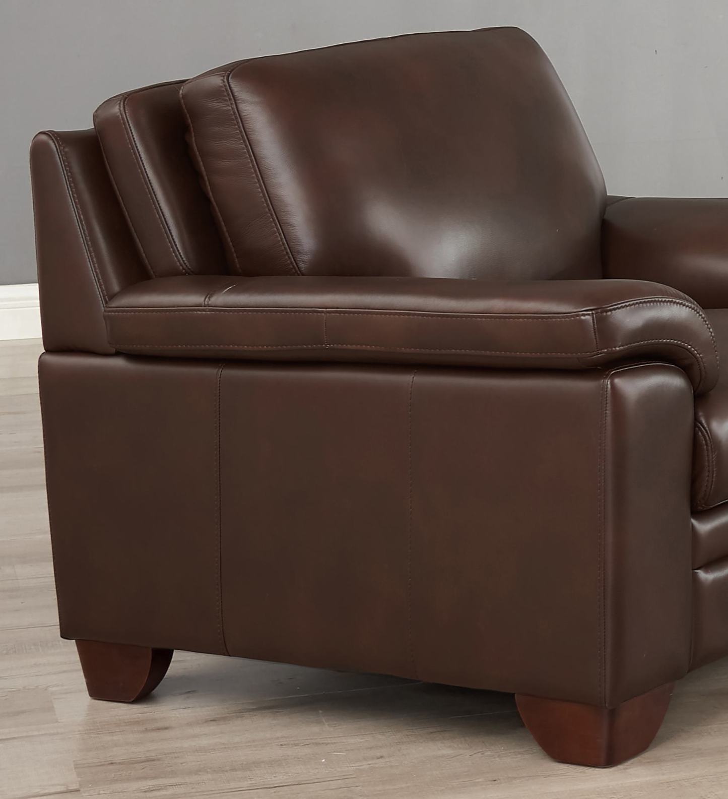 Fauteuil Magnum de Hydeline en cuir - brun