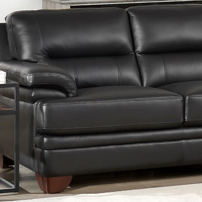 Sofa Luxor de Hydeline en cuir - noir