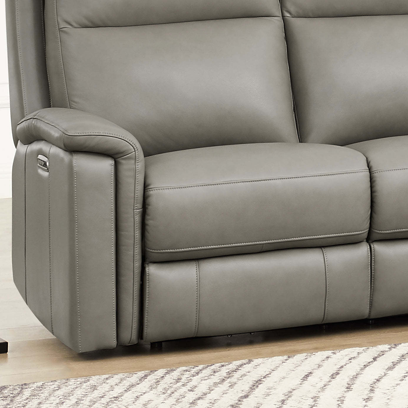 Hydeline Stanfield Power Reclining Loveseat - Grey|Cause à inclinaison électrique Stanfield de Hydeline - grise