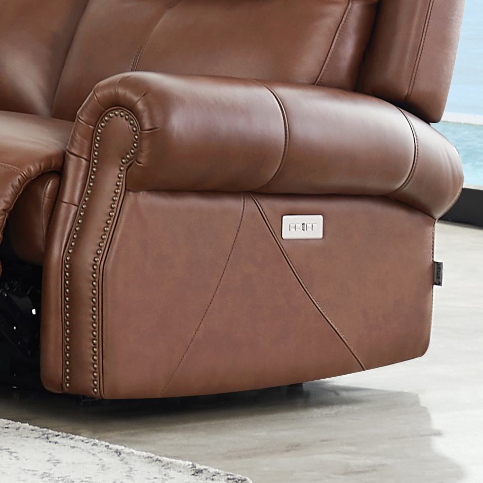 Hydeline Royce Power Reclining Loveseat - Brown|Causeuse à inclinaison électrique Royce de Hydeline - brune