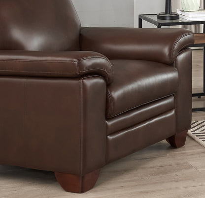 Fauteuil Magnum de Hydeline en cuir - brun