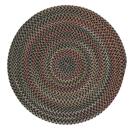 Tapis rond tressé multicolore rustique Wayland de Colonial Mills
