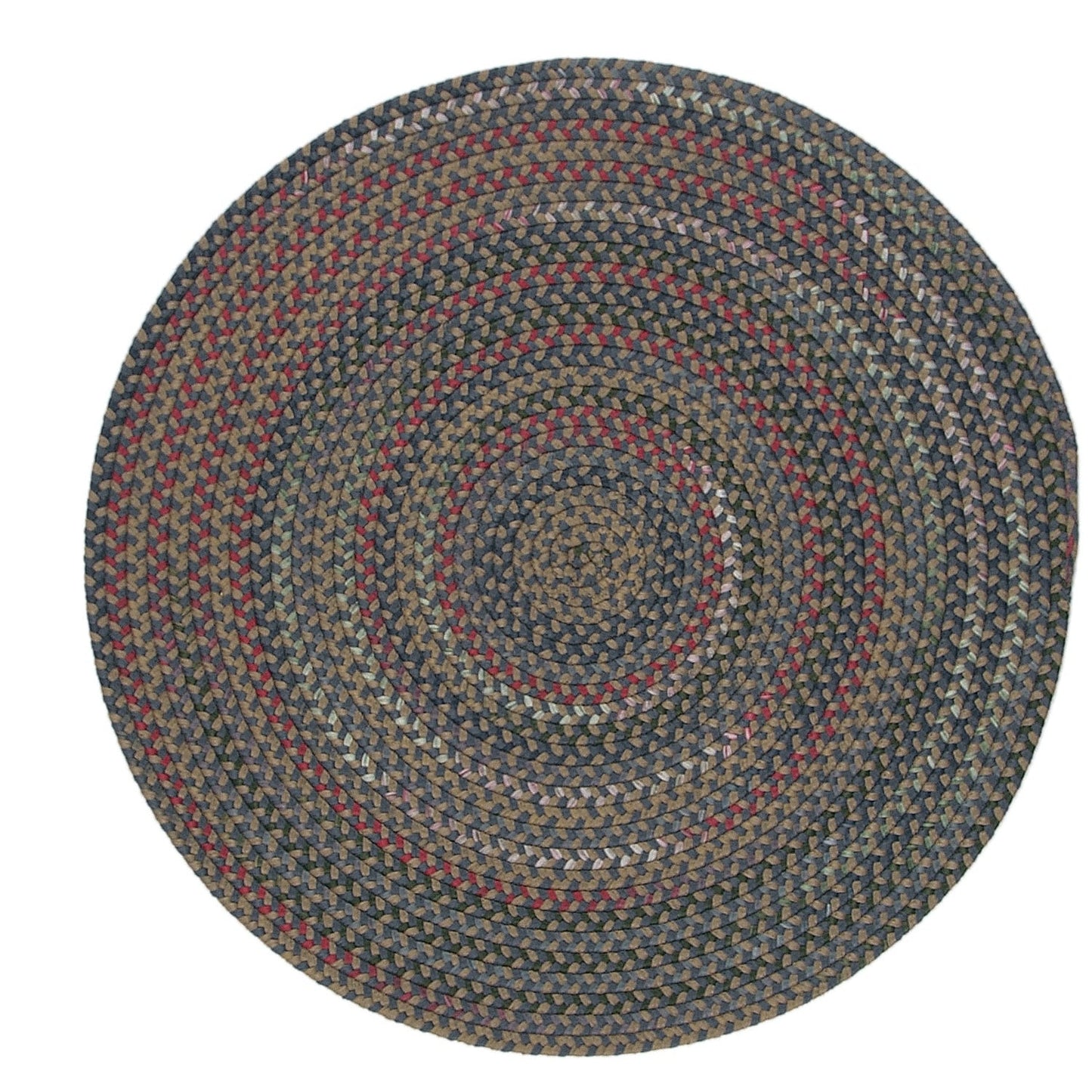 Tapis rond tressé multicolore rustique Wayland de Colonial Mills