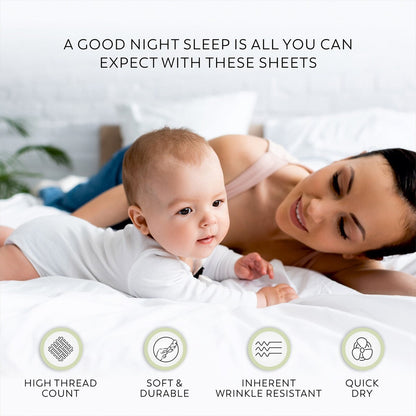 Ensemble de draps Color Sense 800TC en mélange de coton de luxe infroissable