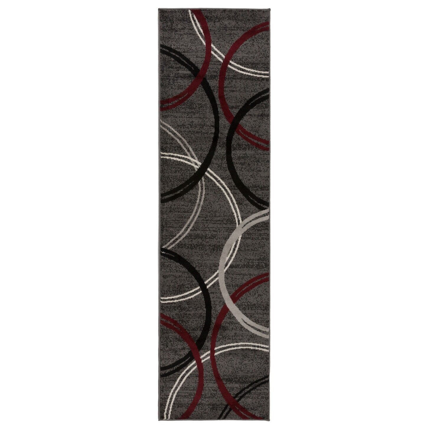 Tapis contemporain à motif de cercles abstraits, collection World Rug Gallery
