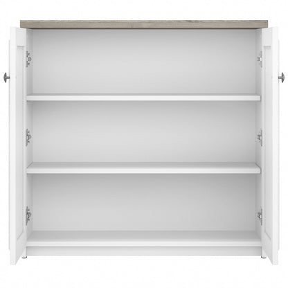 Armoire de rangement Fairview avec portes et étagères de Bush Furniture - 80,5 cm (L) x 32,4 cm (l) x 78 cm (H)