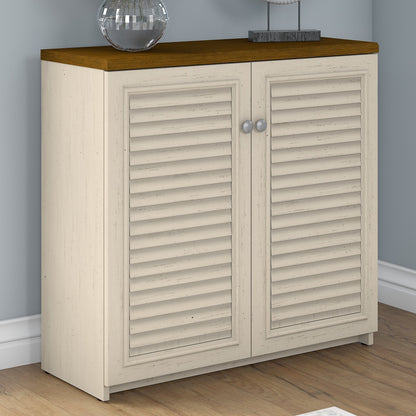 Armoire de rangement Fairview avec portes et étagères de Bush Furniture - 80,5 cm (L) x 32,4 cm (l) x 78 cm (H)