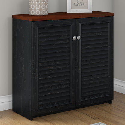 Armoire de rangement Fairview avec portes et étagères de Bush Furniture - 80,5 cm (L) x 32,4 cm (l) x 78 cm (H)