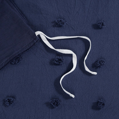 Parure de lit Intelligent Design en coton jacquard maïs avec taies d'oreiller carrées et coussins décoratifs