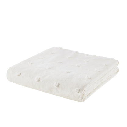 Parure de lit Intelligent Design en coton jacquard maïs avec taies d'oreiller carrées et coussins décoratifs