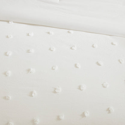 Parure de lit Intelligent Design en coton jacquard maïs avec taies d'oreiller carrées et coussins décoratifs