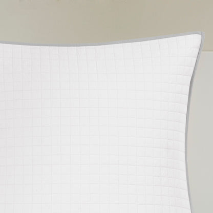 Parure de lit Intelligent Design en coton jacquard maïs avec taies d'oreiller carrées et coussins décoratifs