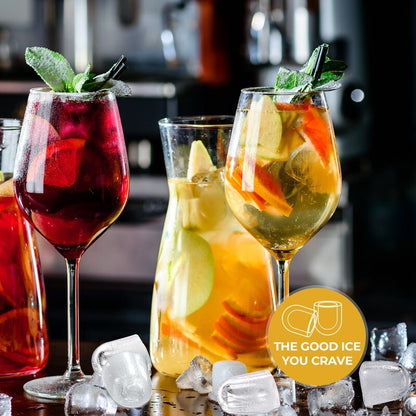 Machine à glaçons de comptoir avec pelle et panier à glaçons, 9 glaçons en 6 minutes, 12 kg/24 h, 2 tailles de glaçons en forme de balle, autonettoyante