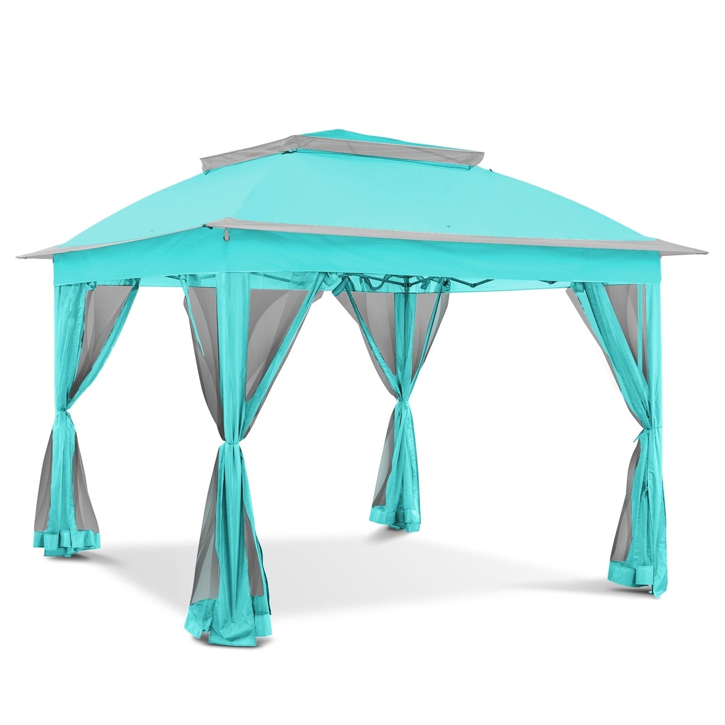 Gazebo pliant en acier Cozywor 11 pi x 11 pi avec moustiquaire