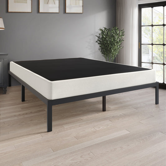 Sommier métallique CraftPorch de 12,7 cm (5 pouces) avec housse en lin gris chaud