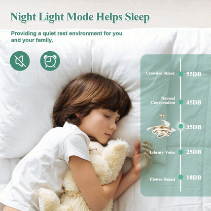 Ventilateur de plafond rétractable Cusp Barn 42 avec éclairage et télécommande, forme DIY, ventilateur moderne silencieux à moteur CC et plafonnier LED