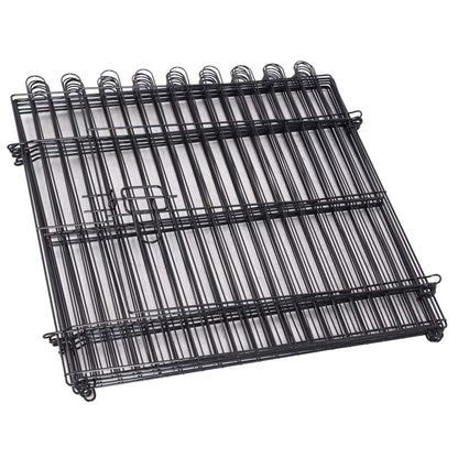 Pawhut 24inch 8-panel Octogone Pet Exercise Playpen Crate Pliable Dog Cage Pen Puppy Kennel, Black|Pawhut 61 Cm 8 Panneaux Octogone Pour Animal De Compagnie Parc D'exercice Pliable Pour Chien Cage St