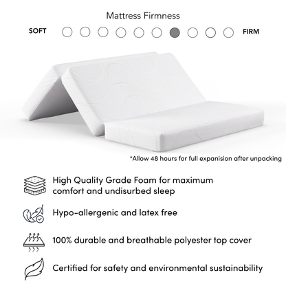 Lit armoire Key West avec matelas à trois plis - Chêne blanc - Format grand lit | Lit armoire Key West avec matelas triple - Chêne blanc - Grand lit