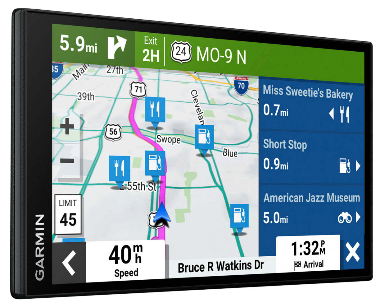 Garmin Drivesmart™ 76 Mt Gps Navigator Dash Cam - Pour Les Vacances Avec Assistance Vocale Et Écran 7