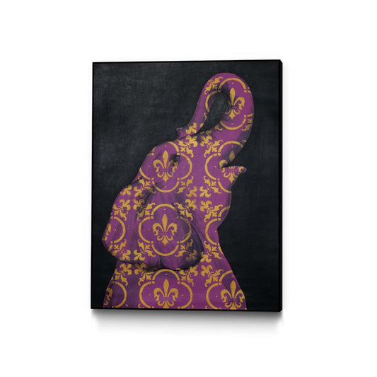 Zoo Celebration I Canvas Framed Black 18x24 Wall Art|Œuvre d'art murale sur toile encadrée noire « Zoo Celebration I » 18 x 24