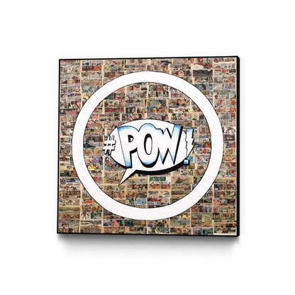 Smoke Circus I Canvas Framed Black 20x20 Wall Art|Œuvre d'art murale sur toile encadrée noire « Smoke Circus I » 20 x 20