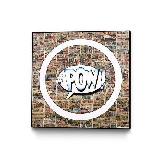 Smoke Circus I Canvas Framed Black 20x20 Wall Art|Œuvre d'art murale sur toile encadrée noire « Smoke Circus I » 20 x 20