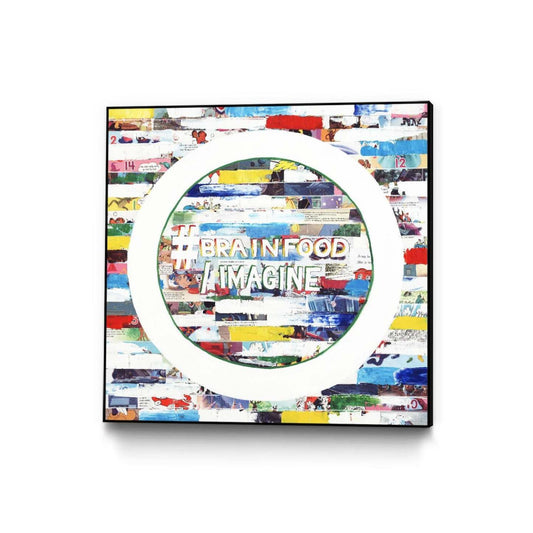 Smoke Circus Iv Canvas Framed Black 20x20 Wall Art|Œuvre d'art murale sur toile encadrée noire « Smoke Circus Iv » 20 x 20