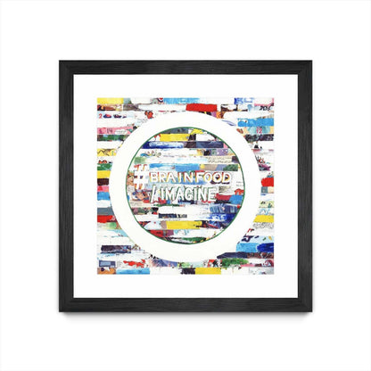 Smoke Circus Iv Matted and Framed Black 30x30 Wall Art|Œuvre d'art murale encadrée noire et mate « Smoke Circus Iv » 30 x 30