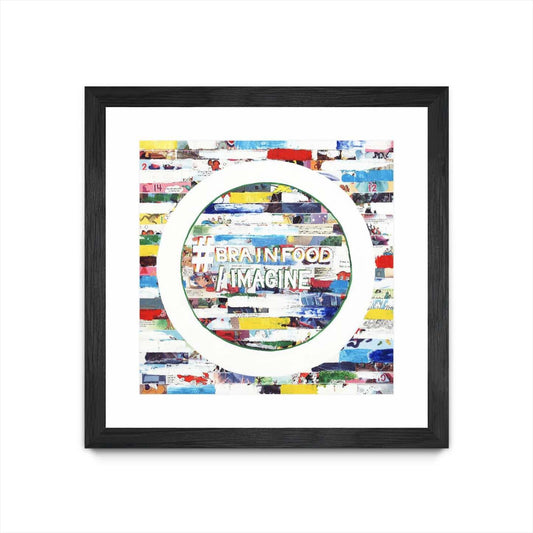 Smoke Circus Iv Matted and Framed Black 30x30 Wall Art|Œuvre d'art murale encadrée noire et mate « Smoke Circus Iv » 30 x 30