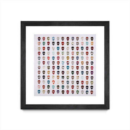 Magnifique Foule Matted and Framed Black 36x36 Wall Art|Œuvre d'art murale encadrée noire et mate « Magnifique Foule » 36 x 36