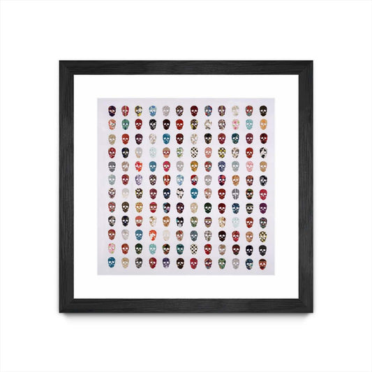 Magnifique Foule Matted and Framed Black 36x36 Wall Art|Œuvre d'art murale encadrée noire et mate « Magnifique Foule » 36 x 36