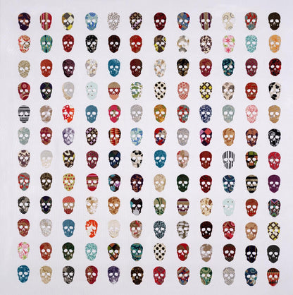 Œuvre d'art murale géante « Gorgeous Crowd » 54 x 54