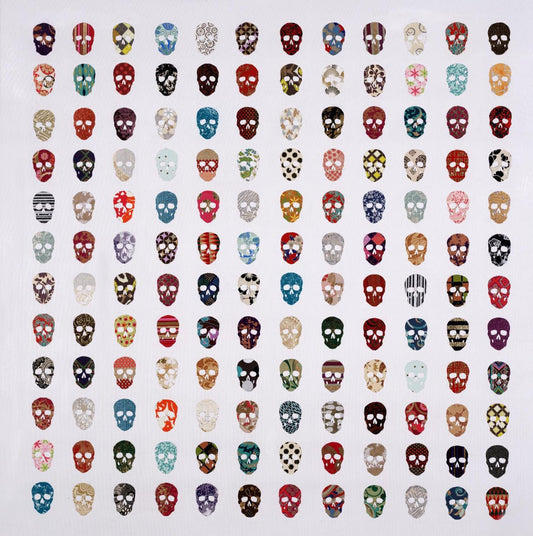 Œuvre d'art murale géante « Gorgeous Crowd » 54 x 54